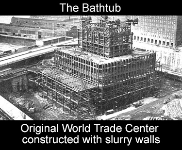World Trade Center original slurry wall